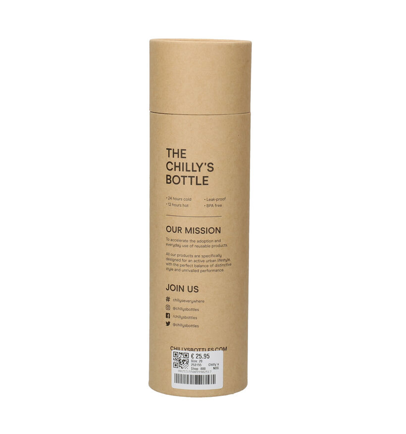 Chilly's Matte Burnt Gourde en Orange 500 ml pour femmes, filles, garçons, hommes (253155)