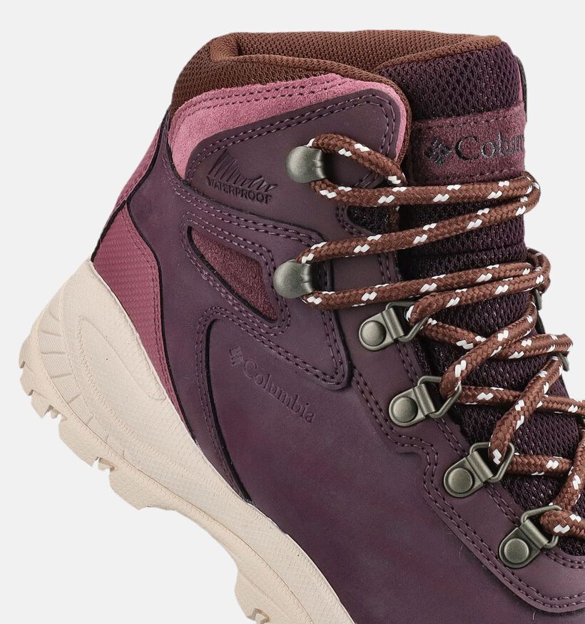 Columbia Newton Ridge Plus Bordeaux Hoge Wandelschoenen voor dames (377310) - geschikt voor steunzolen