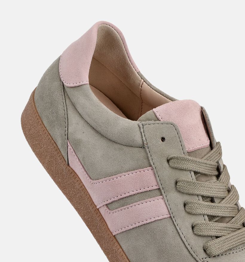 Gabor Baskets casual en Vert kaki pour femmes (371144) - pour semelles orthop&eacute;diques