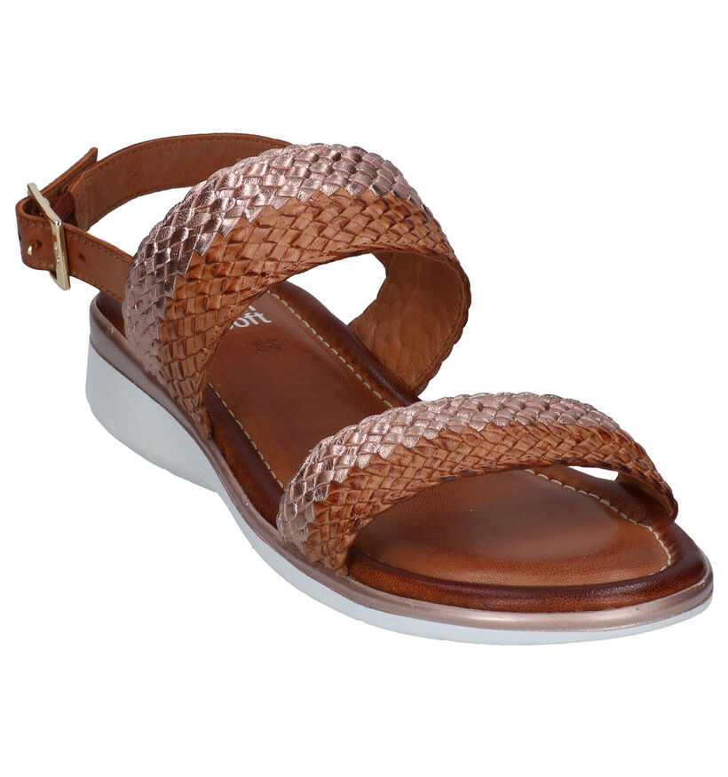 Ara Kreta Cognac Sandalen in leer (288976)