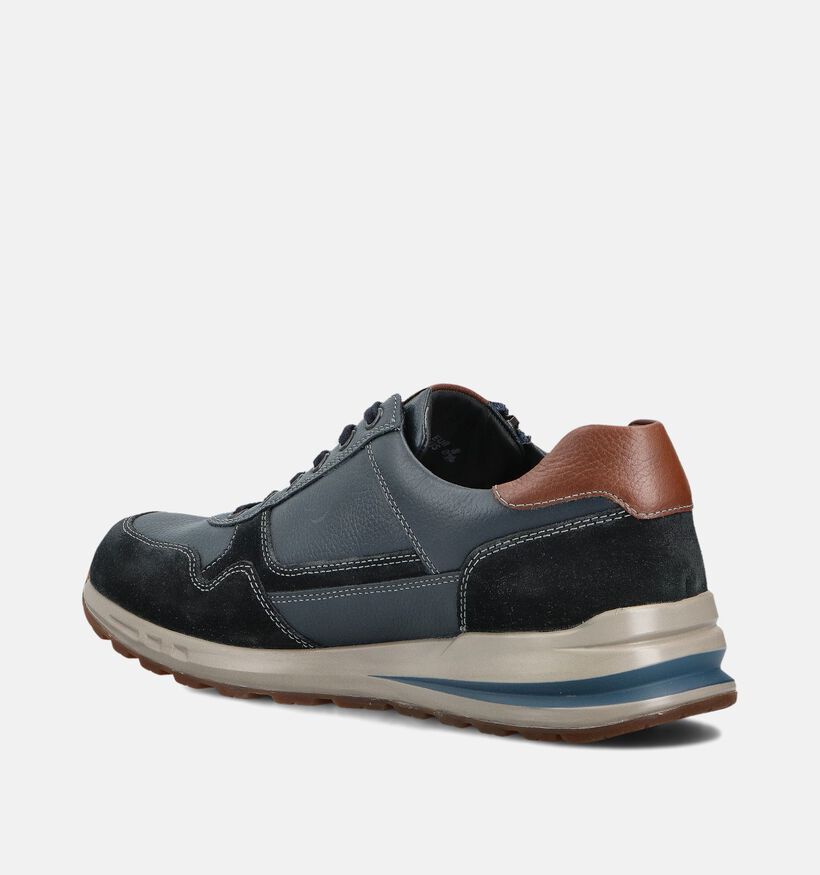 Mephisto Bradley Velsport Chaussures plates en Bleu fonc&eacute; pour hommes (378988) - pour semelles orthop&eacute;diques