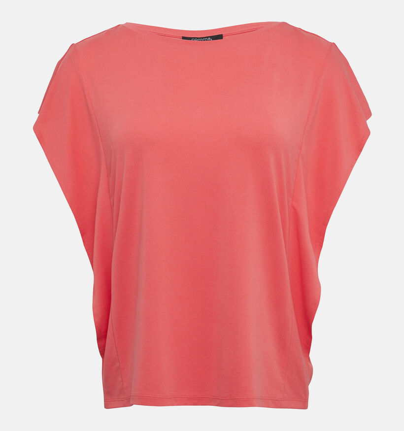 comma Rode T-shirt voor dames (358256)
