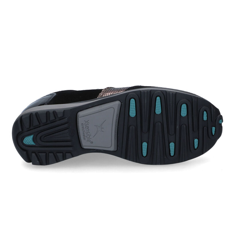 Xsensible Wembley Zwarte Sneakers voor dames (332377) - geschikt voor steunzolen