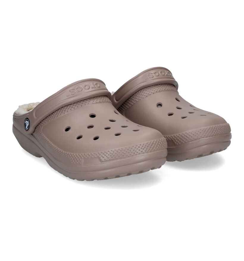 Crocs Classic Fuzz-lined Clog Nu-pieds en Noir pour femmes (298589)