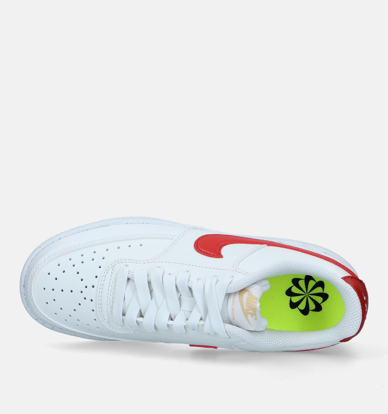 Nike court vision low sneakers wit dames deals