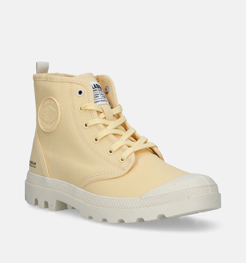 Palladium Pampa Hi Zip Baskets en Jaune pour femmes (336488)