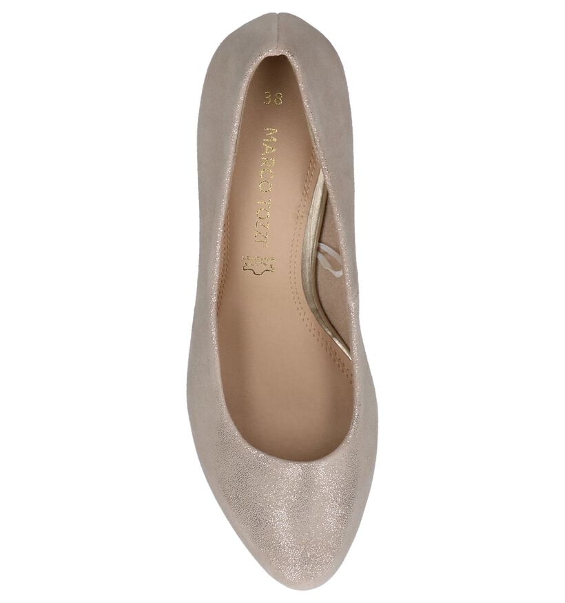 Marco Tozzi Escarpins classique en Beige clair en cuir (214441)