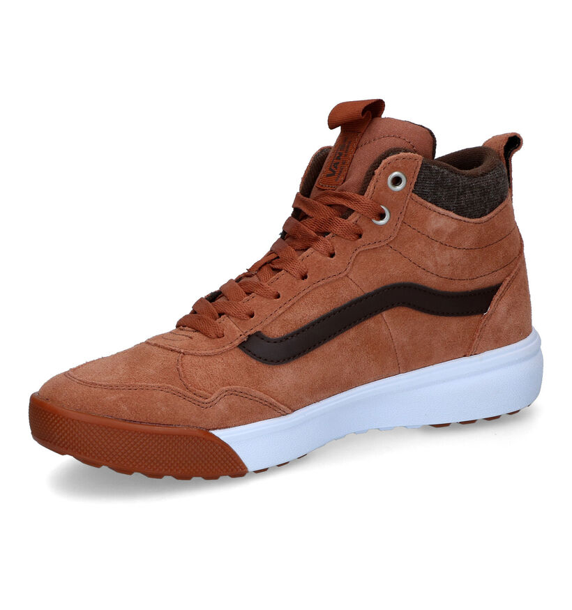 Vans Range Exp Hi Vansguard Baskets en Cognac pour hommes (317826)