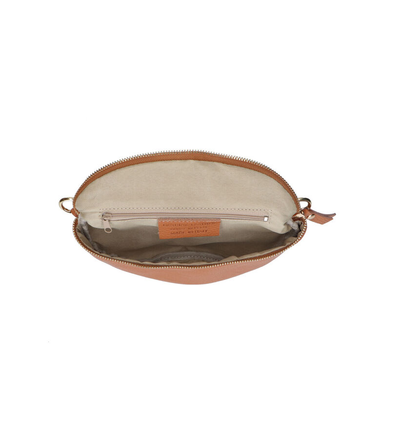 Via Limone Oranje Crossbody Tas in leer (322660)