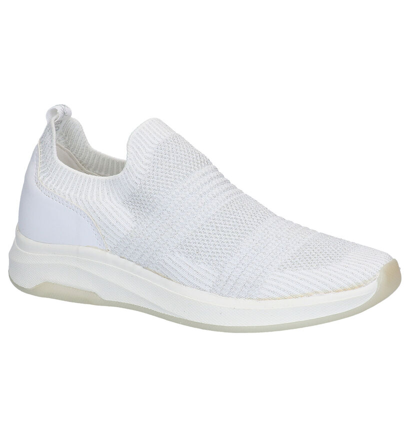 Dazzle Blauwe Slip-on sneakers in stof (274255)