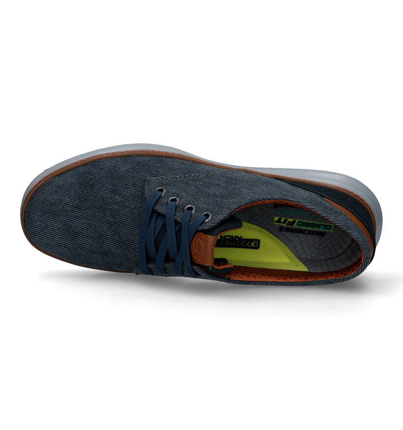 Skechers Moreno Ederson Chaussures à lacets en Bleu pour hommes (322942)