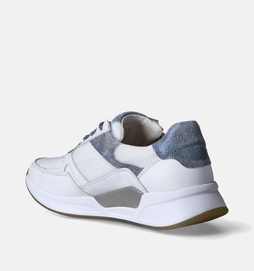 Gabor Rollingsoft Witte Veterschoenen voor dames (352066) - geschikt voor steunzolen