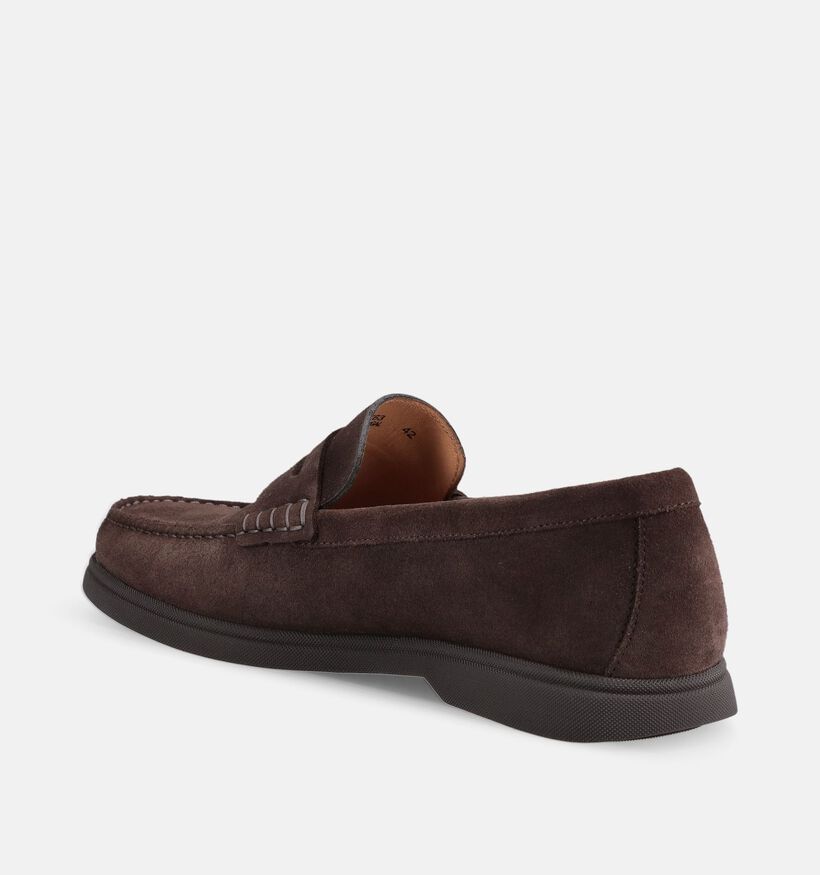 BOSS Sienne Donkerbruine Loafers voor heren (375724)