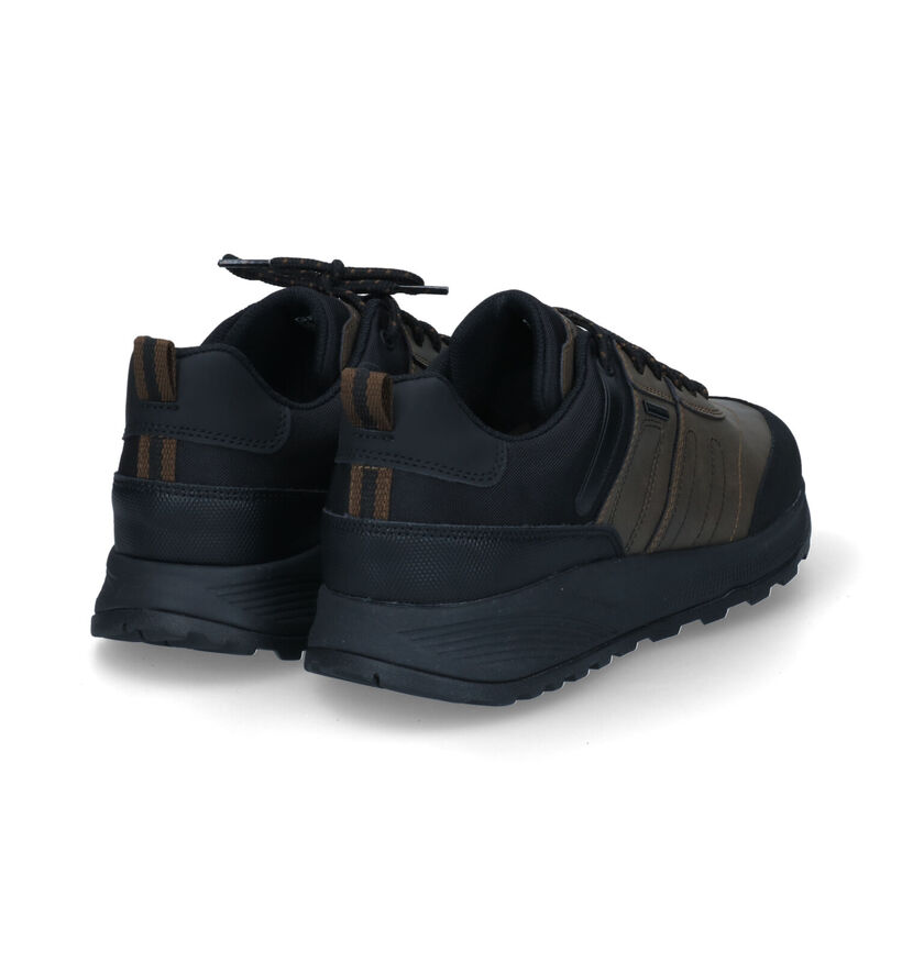 Geox Terrestre Chaussures de randonnée en Noir en simili cuir (315799)