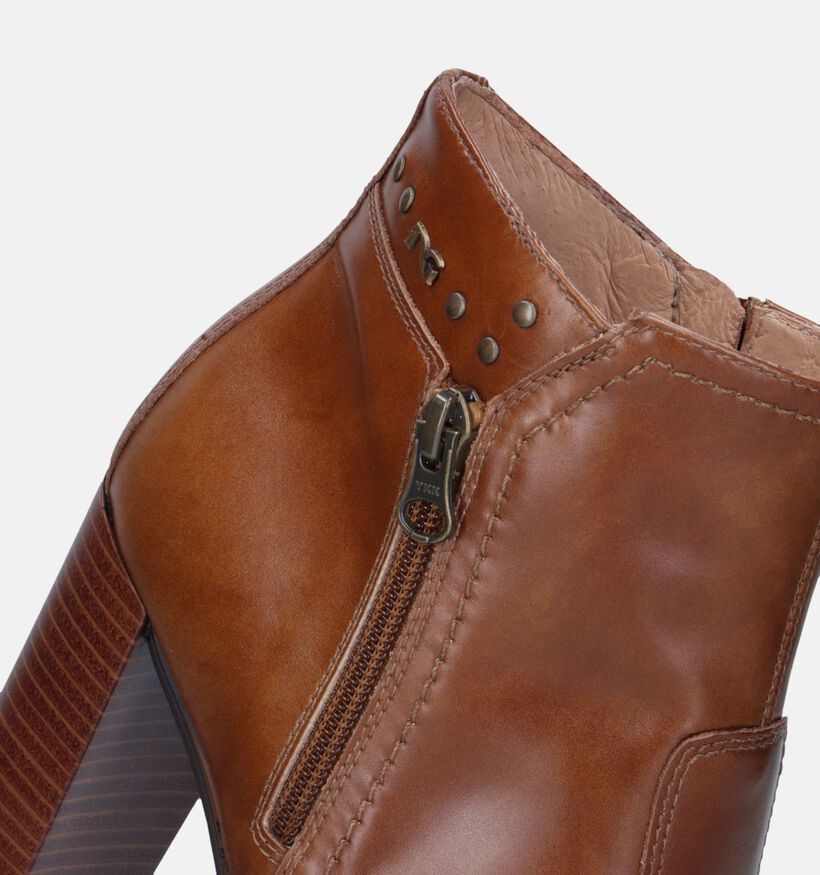 NeroGiardini Bottines avec talon en Cognac pour femmes (345556)