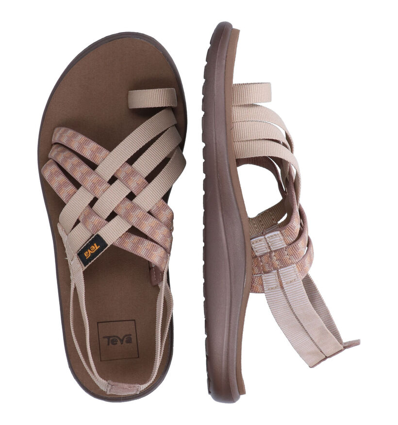 Teva Voya Strappy Sandales en Écru pour femmes (338820)