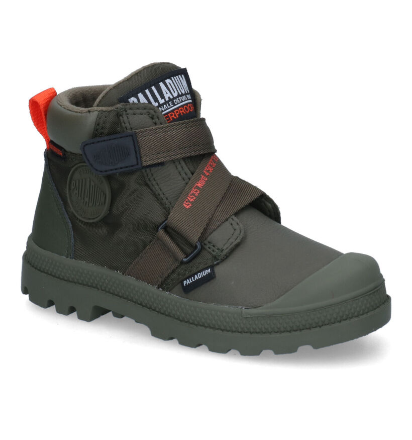 Palladium Pampa Zwarte Boots voor jongens (312974) - geschikt voor steunzolen