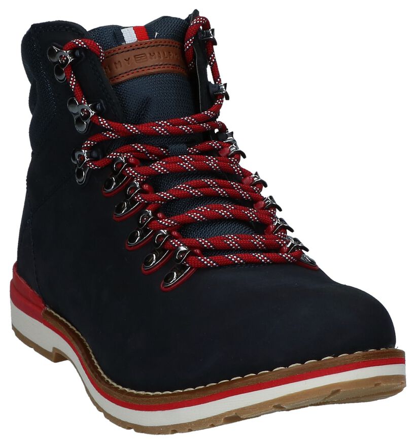 Donker Blauwe Boots Tommy Hilfiger Outdoor Hiking in leer (225510)