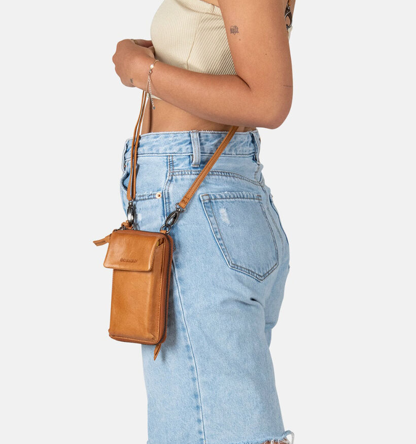 Burkely Just Jolie Sac de téléphone en Cognac pour femmes (333259)