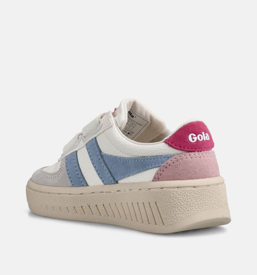 Gola Grandslam Trident Witte Sneakers voor meisjes (368594) - geschikt voor steunzolen