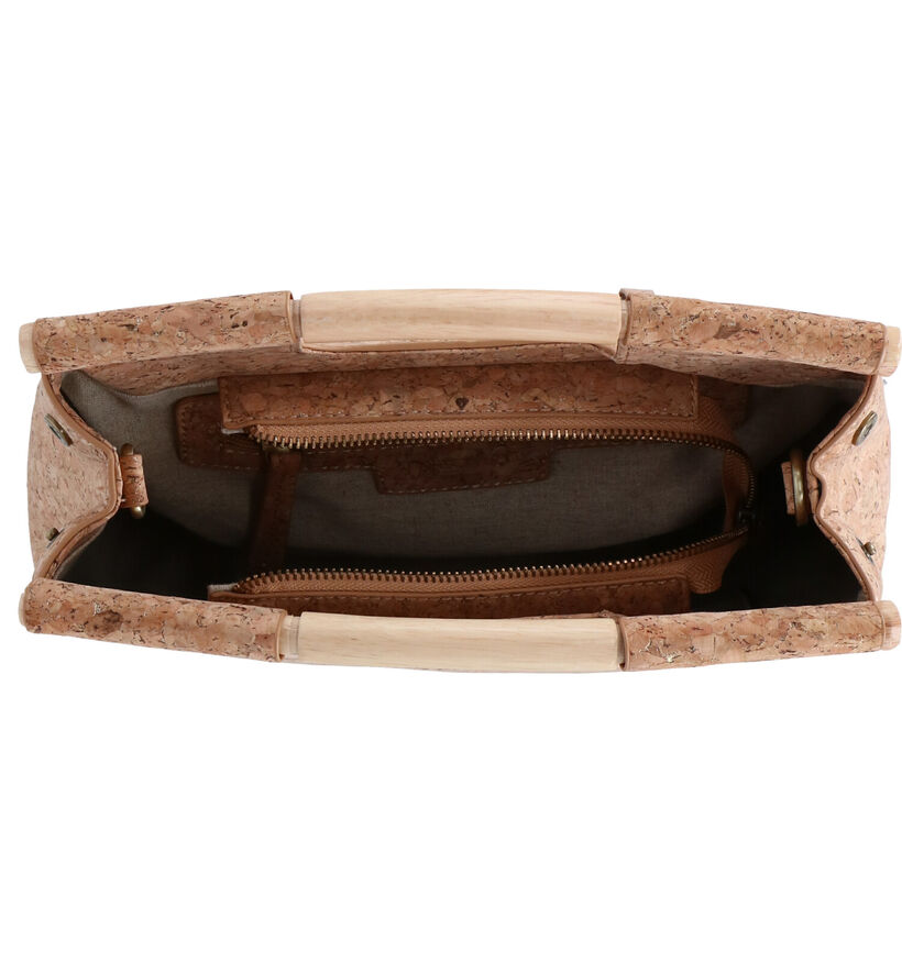 Woomen Coquelicot Vegan Bruine Handtas in kurk (283140)