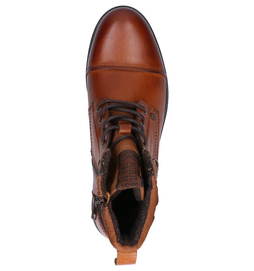 Borgo Sport Bottines en Cognac en cuir (259254)