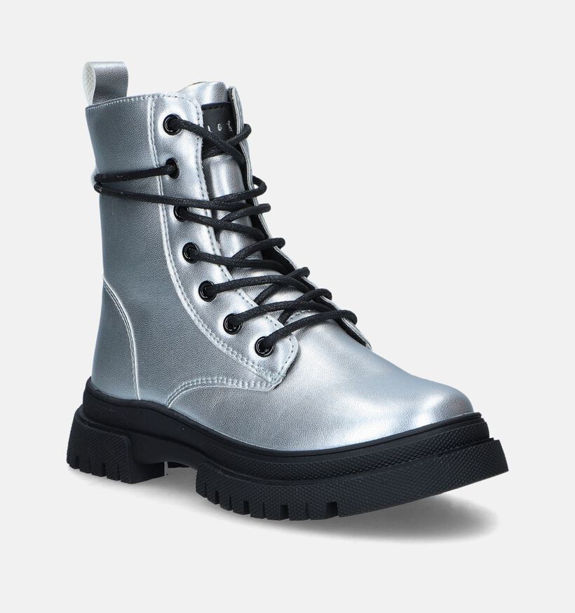 Milo & Mila Zilveren Boots voor meisjes (346916)