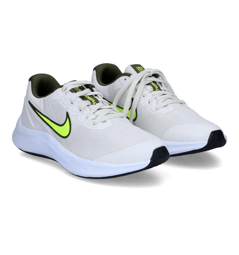 Nike Star Runner 3 GS Ecru Sneakers voor meisjes, jongens (316244) - geschikt voor steunzolen