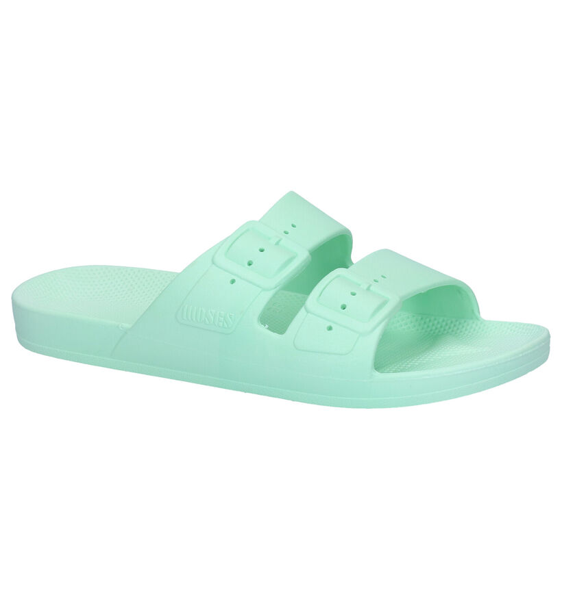 Freedom Moses Basic Groene Slippers in kunststof (288370)