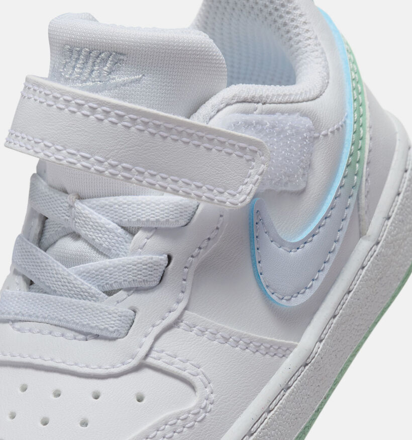 Nike Court Borough Low Witte Sneakers voor meisjes (376162)