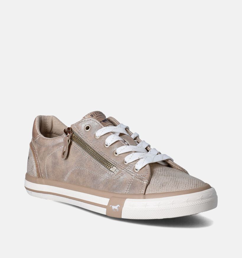Mustang Gouden Veterschoenen voor dames (351243)
