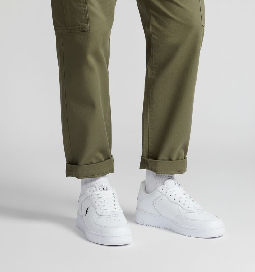 Polo Ralph Lauren Mastercourt Witte Sneakers voor heren (351982) - geschikt voor steunzolen