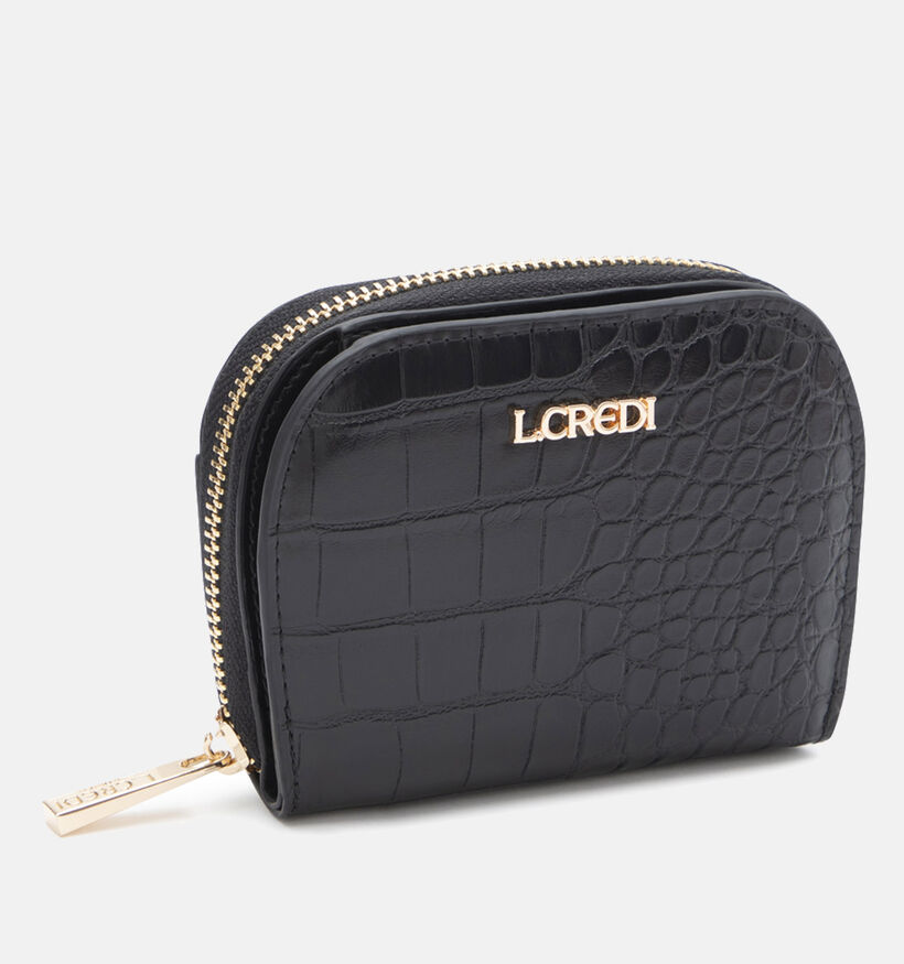 L.Credi Petrissa Porte-monnaie en Noir pour femmes (364450)