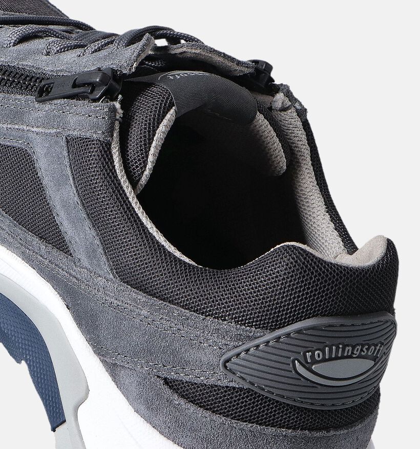 Pius Gabor Grijze Veterschoenen voor heren (354902) - geschikt voor steunzolen