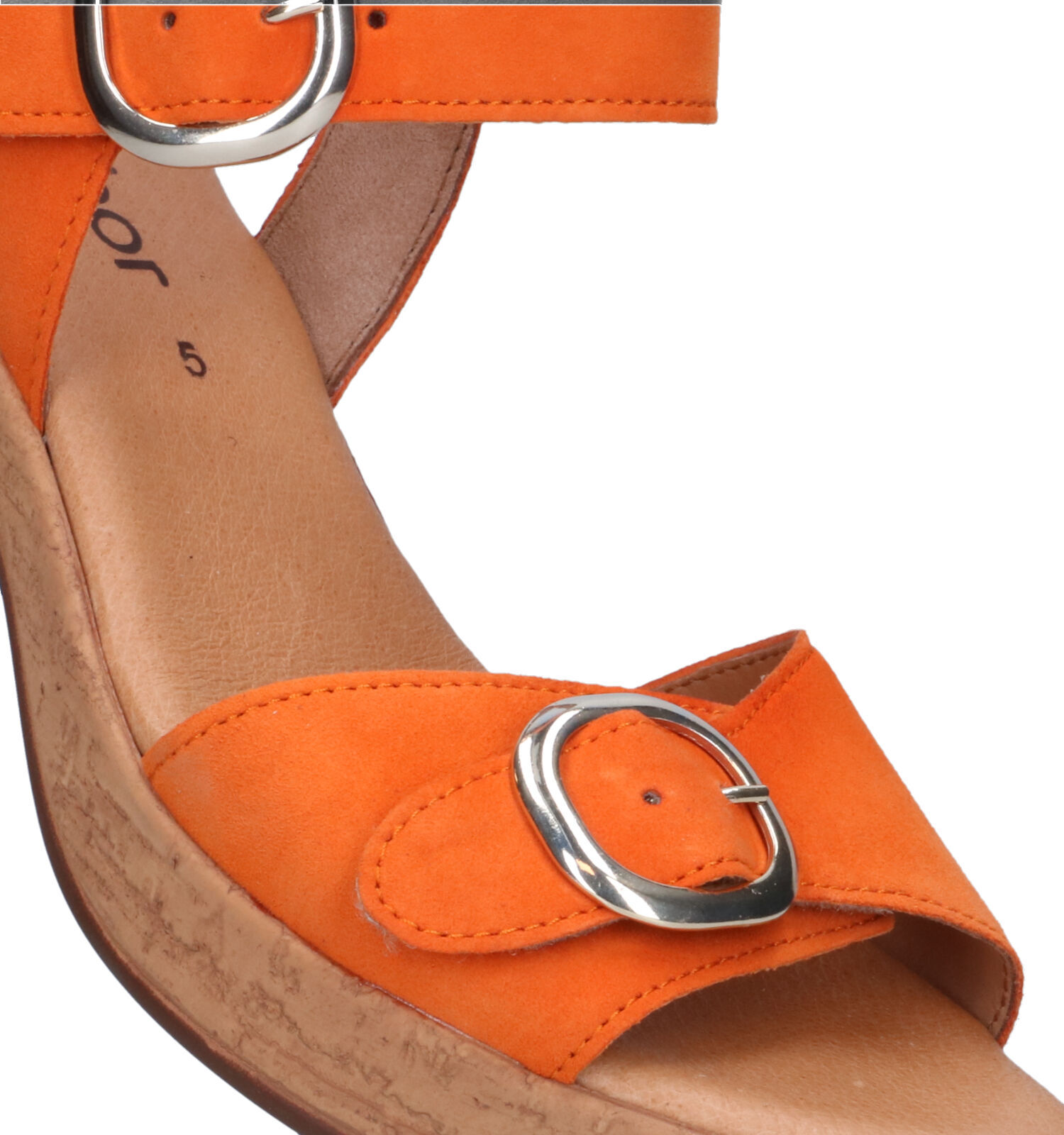 Gabor Best Fitting Oranje Sandalen Dames Sandalen Online op TORFS.BE