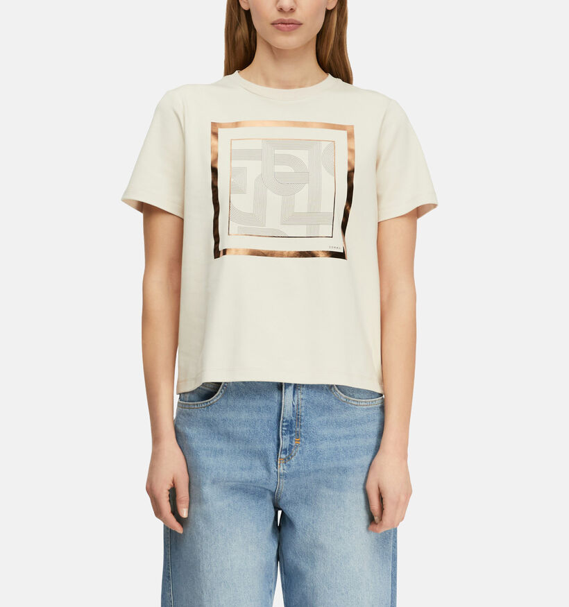 comma T-shirt en Beige pour femmes (373144)