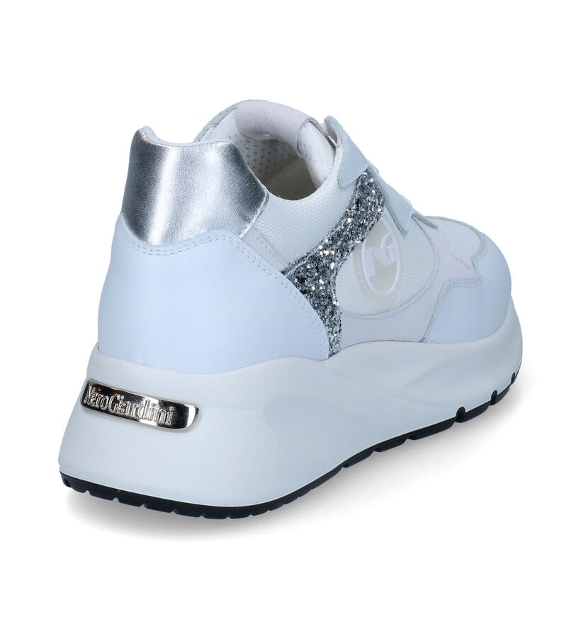 NeroGiardini Witte Sneakers voor dames (307512) - geschikt voor steunzolen