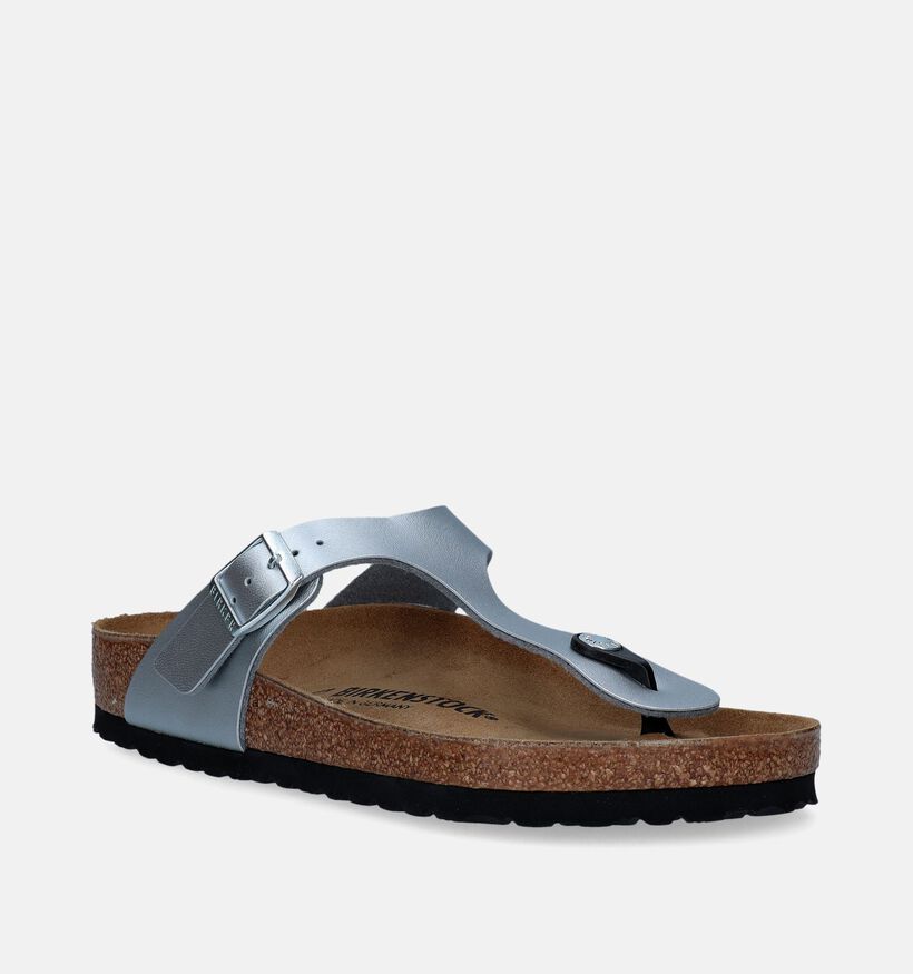 Birkenstock Gizeh Zilveren Teenslippers voor dames (339547)