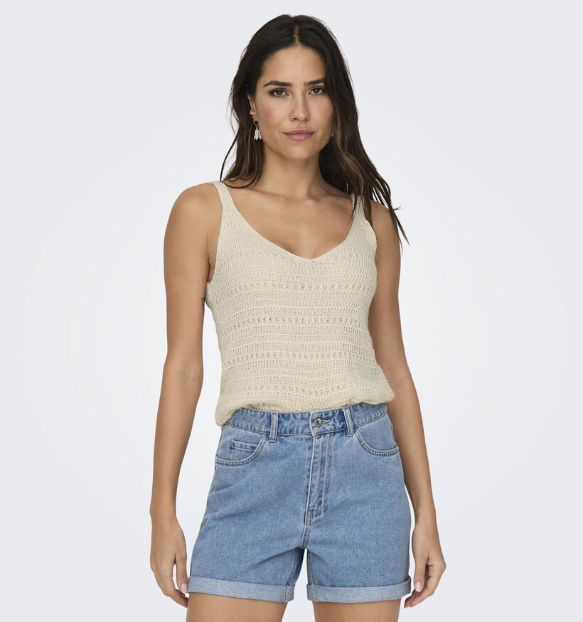 JDY Tropica Beige Gebreide Top voor dames (357349)