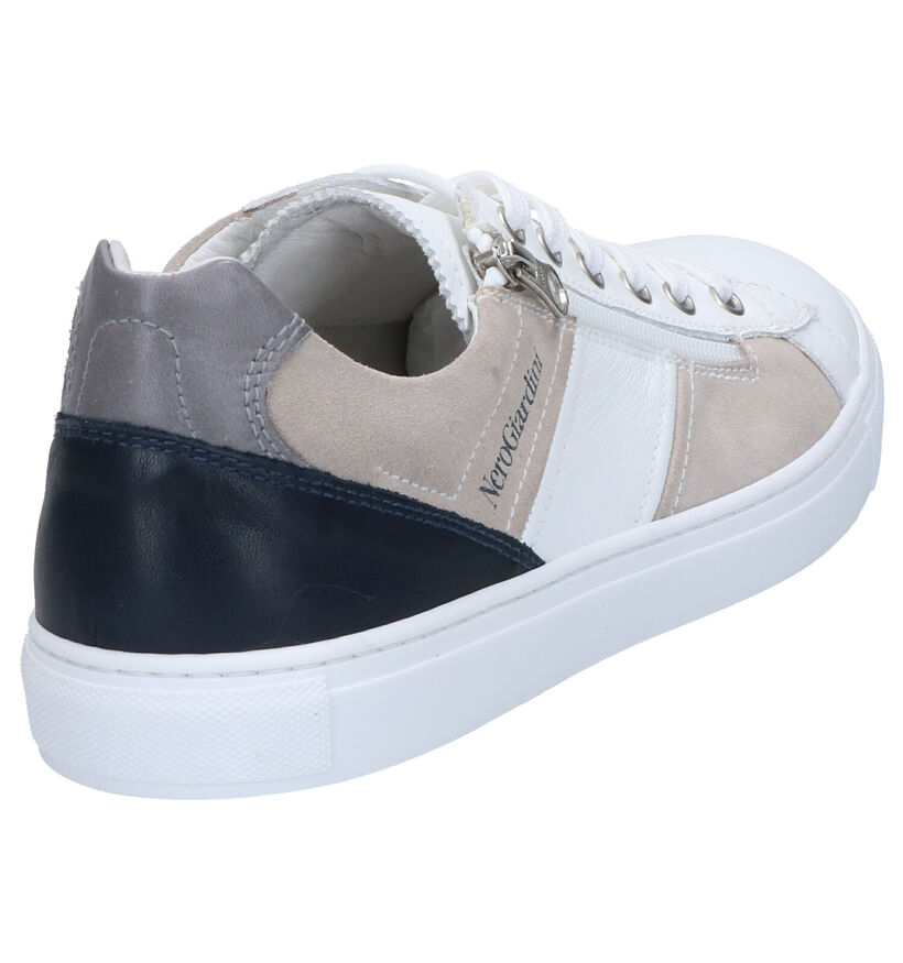 NeroGiardini Chaussures à lacets en Bleu foncé en cuir (288907)