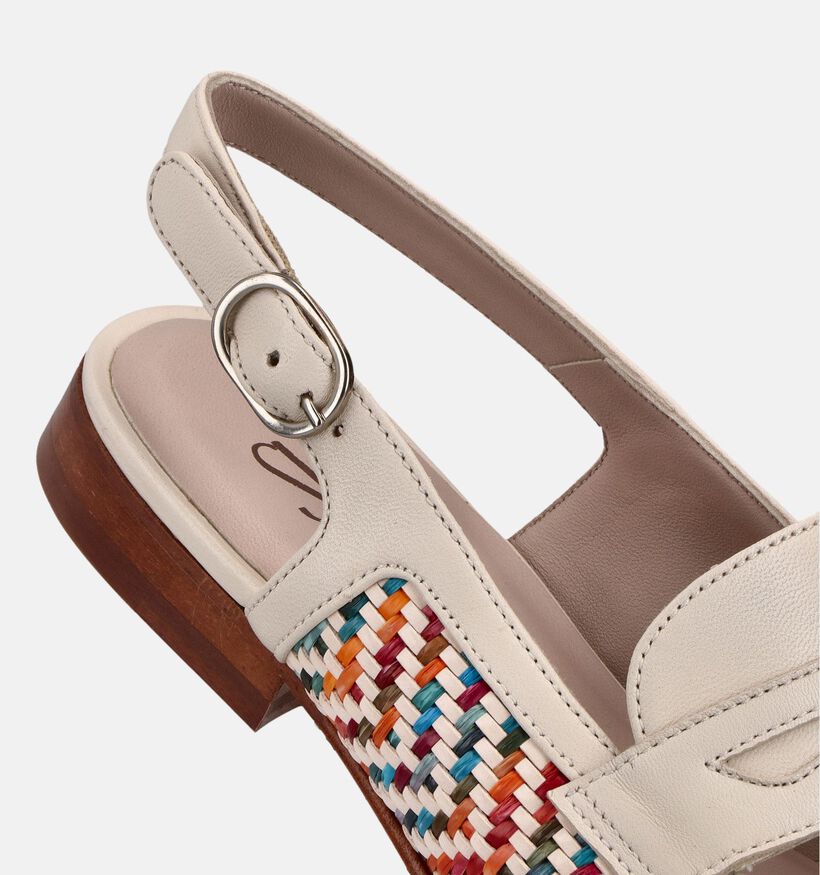 Softwaves Ballerines Slingback en Beige/Multi pour femmes (373388) - pour semelles orthop&eacute;diques