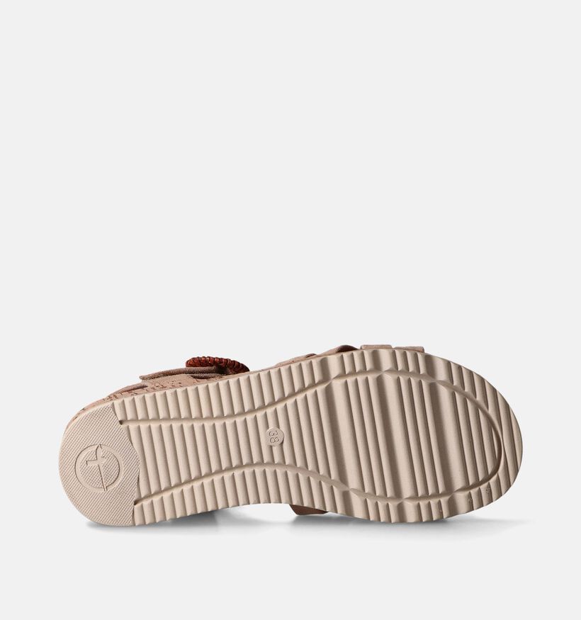 Tamaris Beige Sandalen met sleehak voor dames (354328)