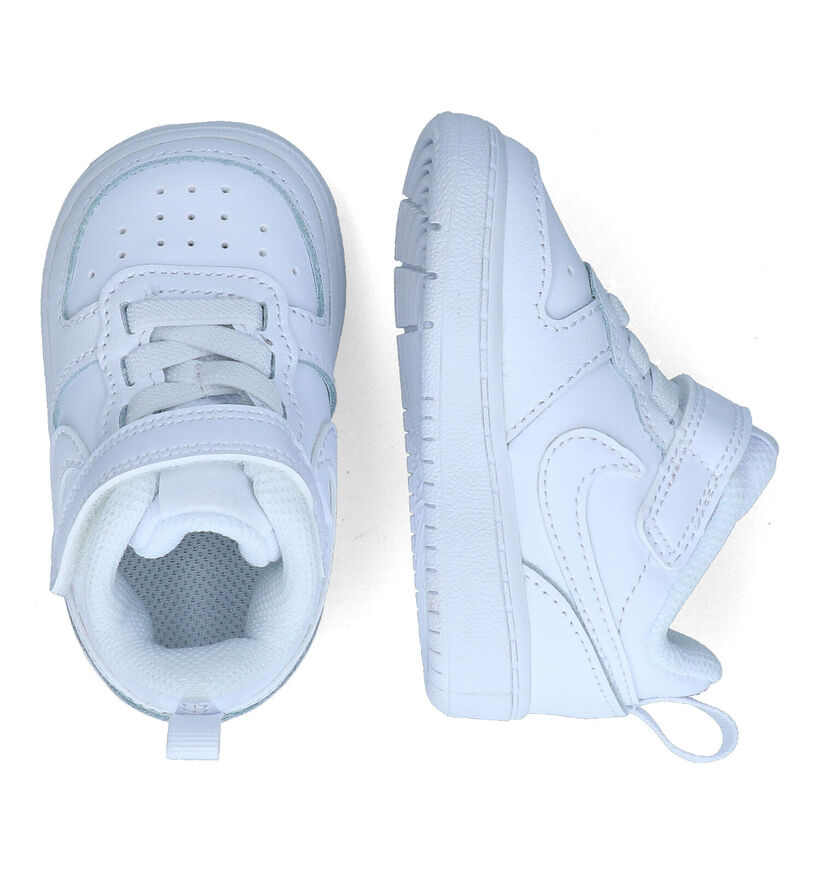 Nike Court Borough Witte Sneakers voor jongens, meisjes (322316)