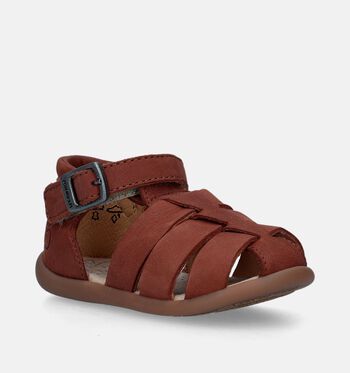 Pom d'Api Sandales Cognac/Bleu