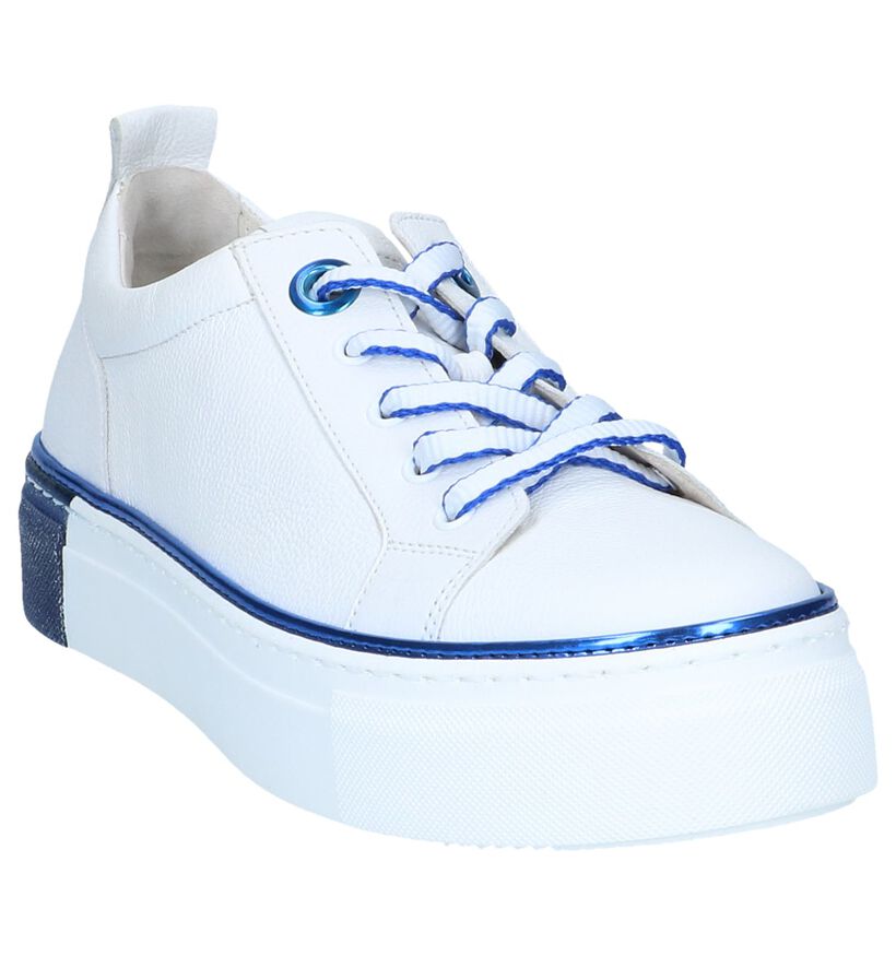 Witte Veterschoenen Gabor Best Fitting in leer (245392)