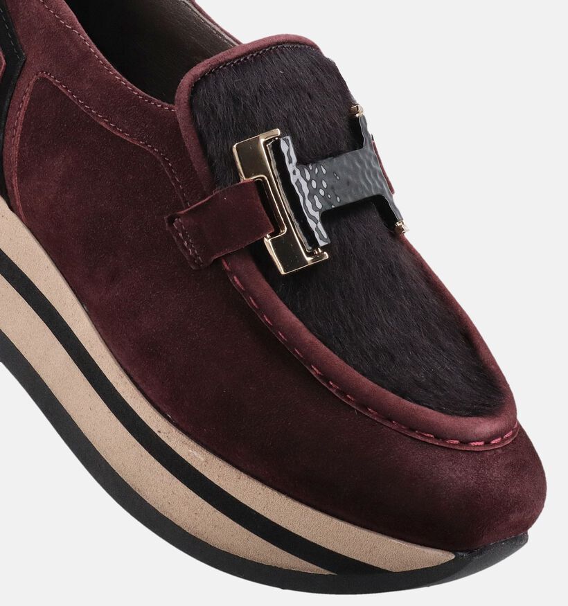 Softwaves Pony Amarone Bordeaux Instappers voor dames (380370) - geschikt voor steunzolen