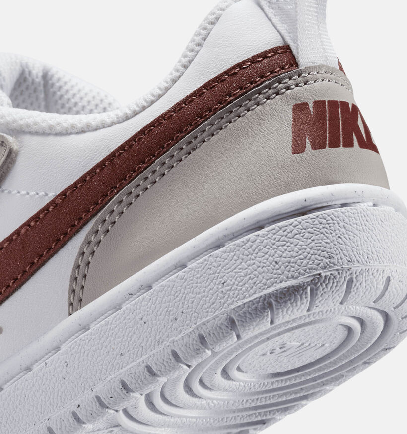 Nike Court Borough Recraft HF Baskets en Blanc pour filles (347988)
