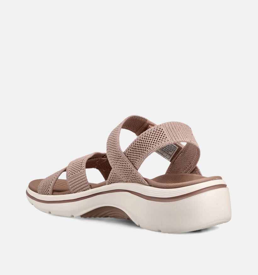 Skechers Martha Stewart: Go Walk Arch Fit 2.0 Taupe Sandalen voor dames (371601)