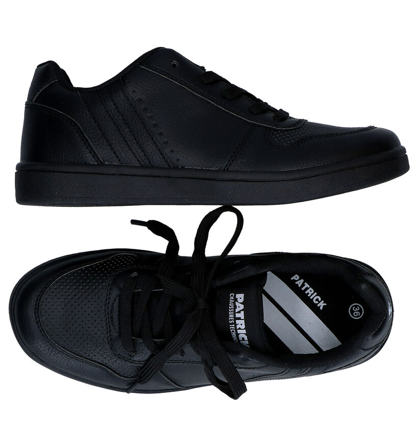 Patrick Zwarte Sneakers voor jongens, meisjes (326121)