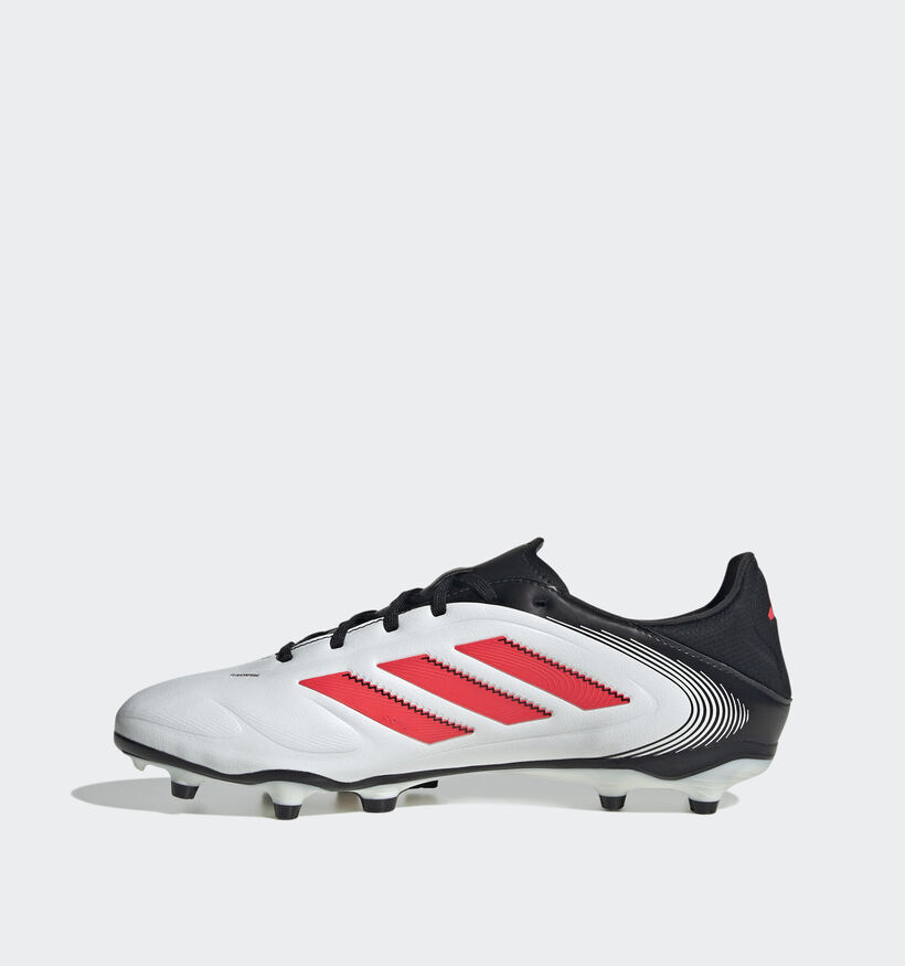 adidas Copa Pure III League Chaussures de foot en Blanc/Noir pour hommes (366390) - pour semelles orthopédiques